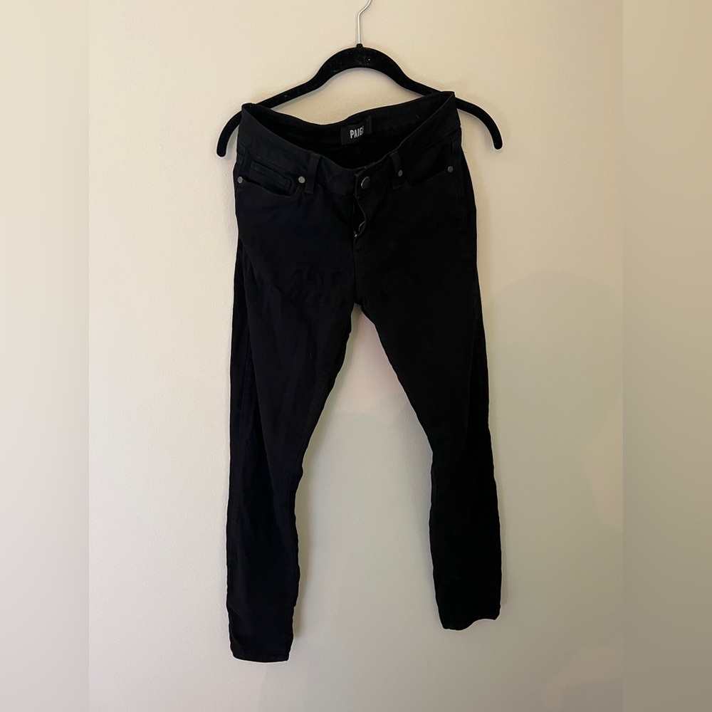 Paige black skinny jeans